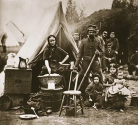 Das Lager der 31. Pennsylvania-Infanterie in der Nähe von Fort Slocum, 1862